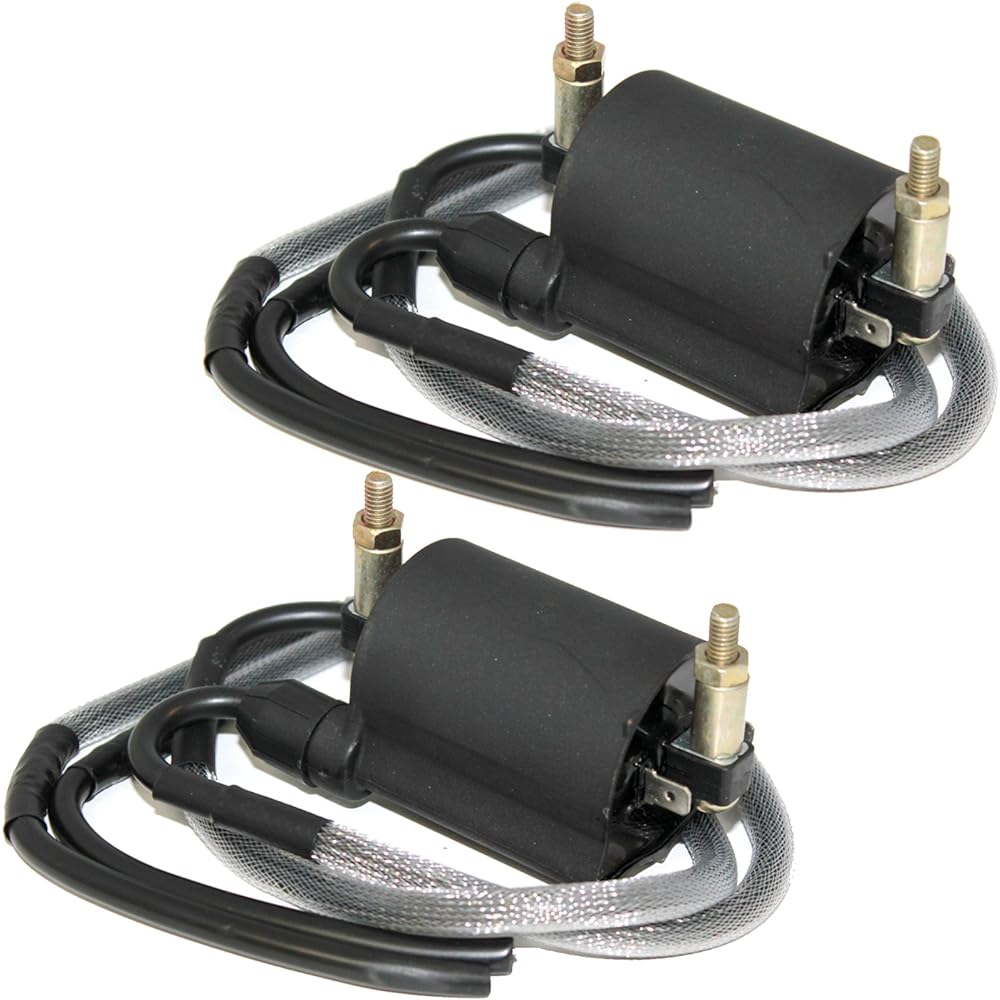 Caltric Front & Rear Ignition Coil Compatible with Kawasaki Vn1500 Vn-1500 Vulcan 1500 Classic 1996 1997