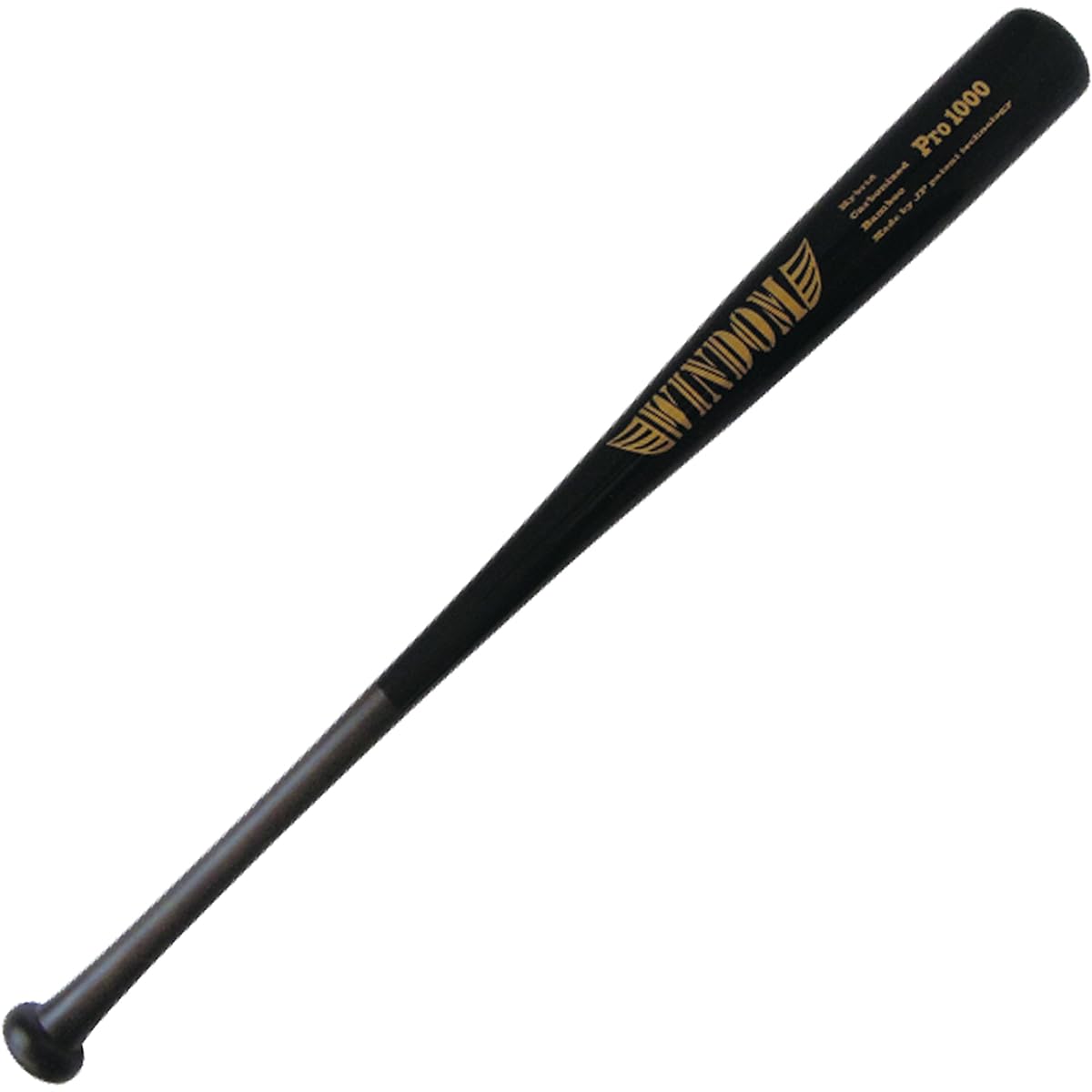 WINDOM Hardball Carbonized Bat Hybrid Carbonized Bamboo Pro1000 WDHP84100BK Piano Black 84cm 1000g Average