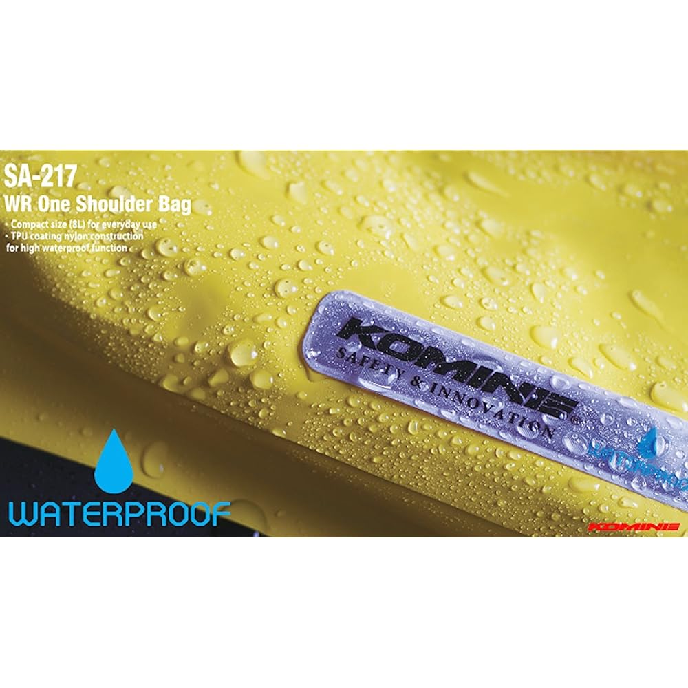 KOMINE Motorcycle WR One Shoulder Bag Red 8L SA-217 818 Waterproof