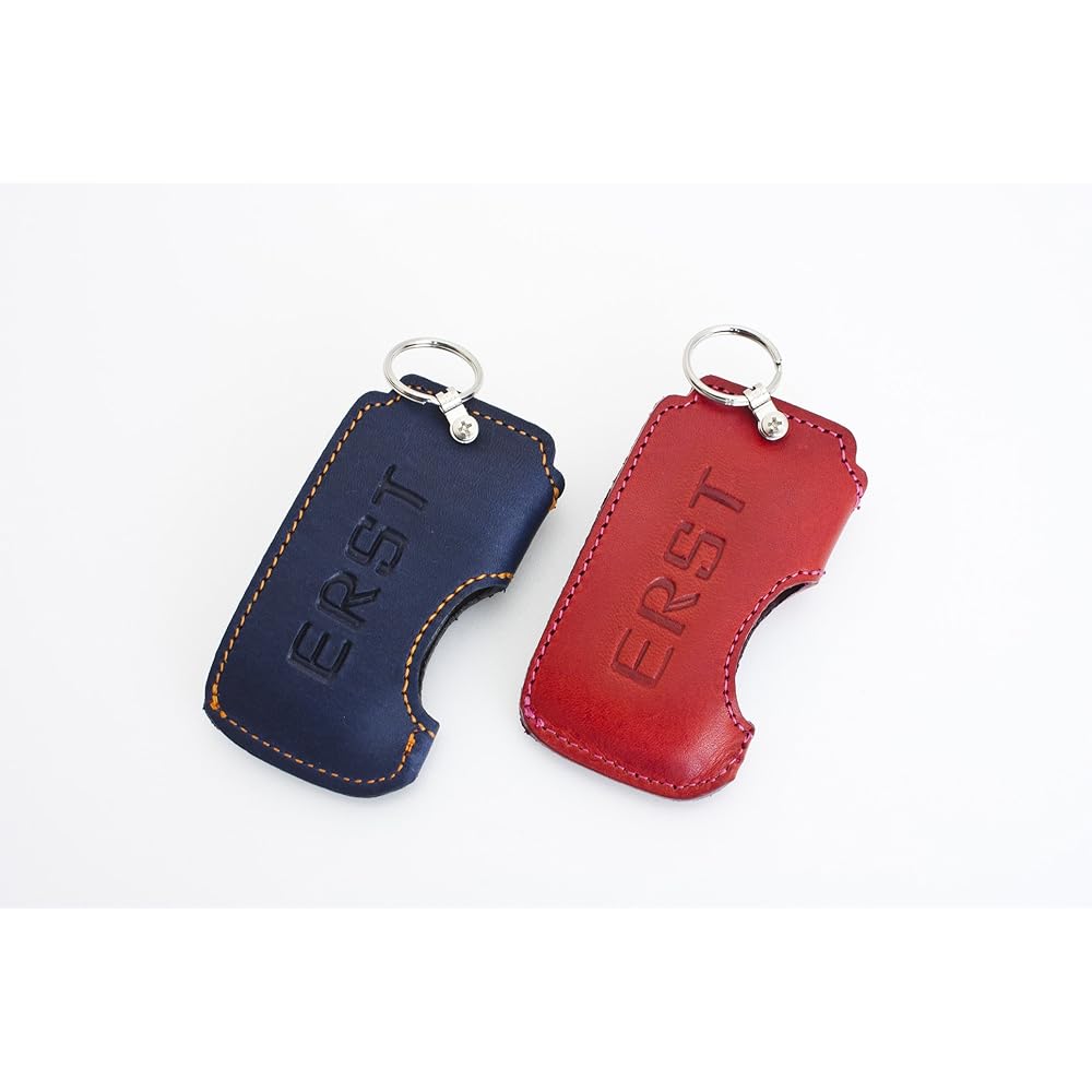 ERST Leather Key Cover for Volvo C-Type Color: ERST COLOR (Dark Blue) LKC-E-C-DBOR