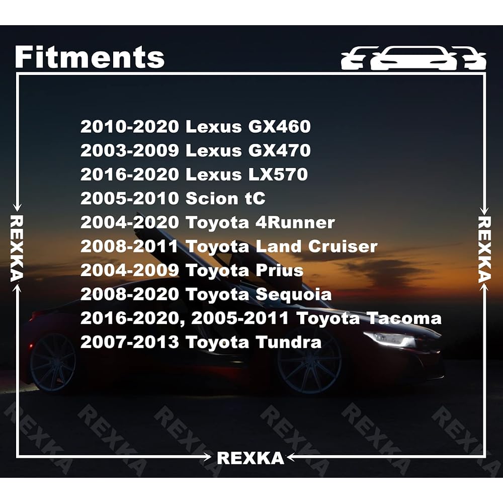 REXKA Bumper Cover Fender Liner Retainer Clip U Nut 15 Toyota Lexus 90467-05138 4RUNNER Land Cruiser/Prius/Sekoy/Tacom/Tandra/GX460/GX470/LX570