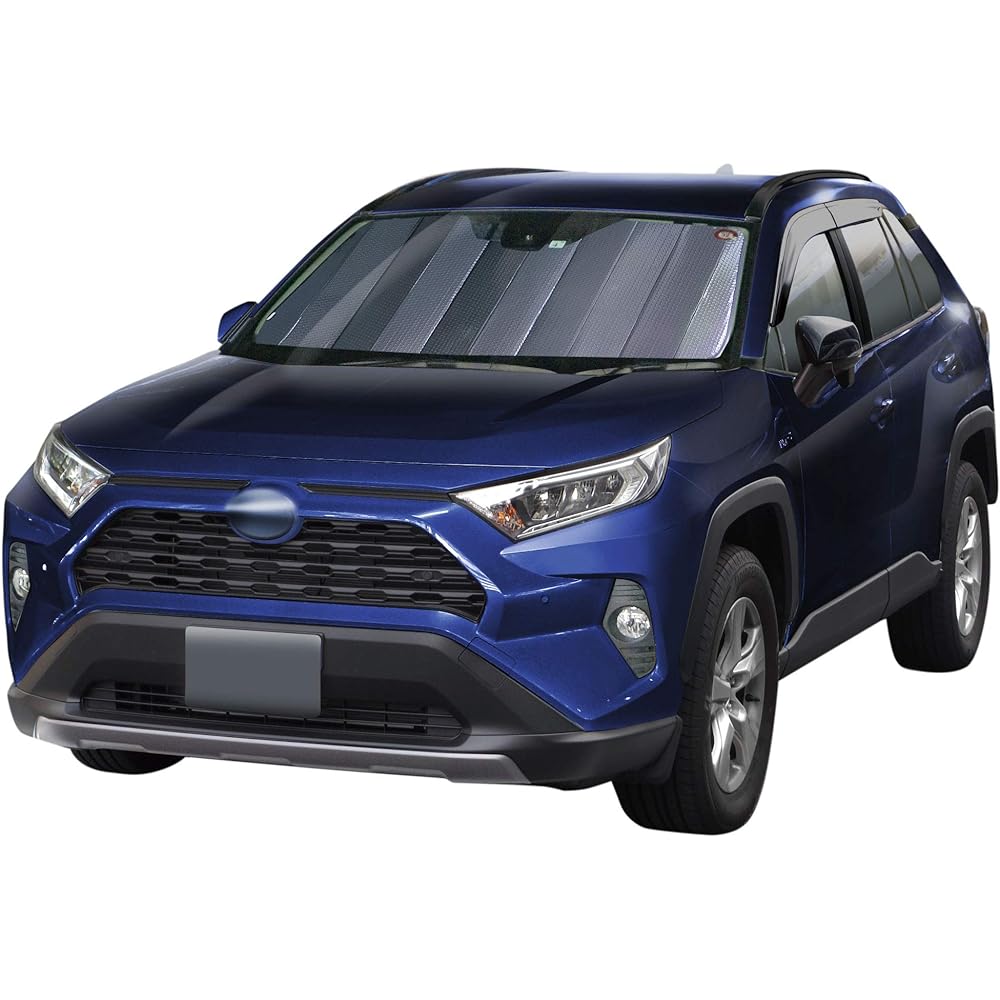 Cretom Shade for Toyota RAV4 Released in April 2019 Model Windshield Sun Shade Product Number: SA-346 Black (Outer Side)