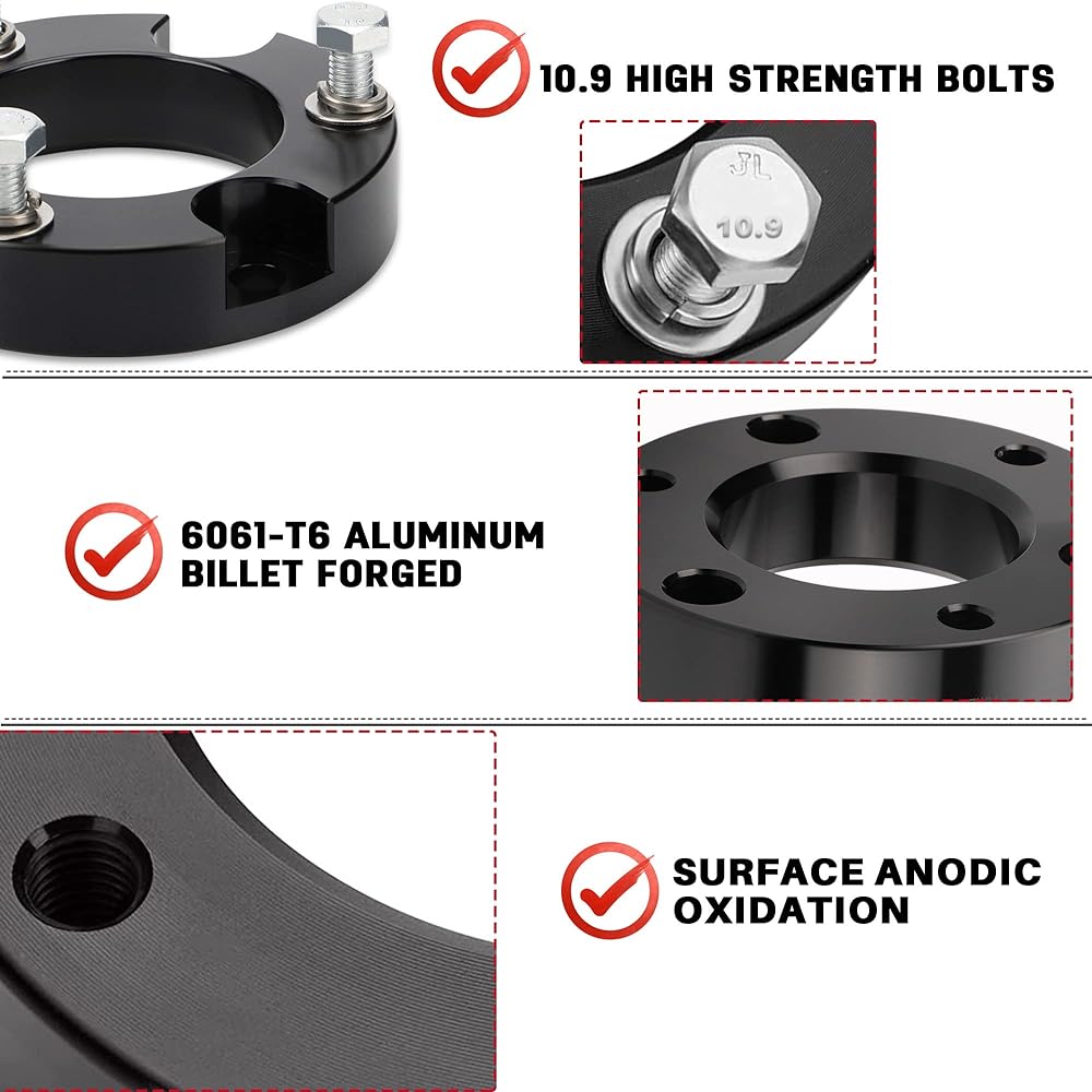 Leveling lift kit 2005-2023 TACOMA 2WD 4WD 3 inch Front structure spacer + 2 inch rear plastic lift block kit extended square U bolt for tacom