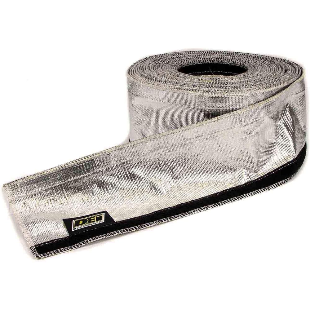 Design Engineering 010405 Aluminized Sleeving for Ultimate Hi-Temp Protection (with Hook and Loop Closure), Regular, 1/2" - 1-1/4" I.D. x 3ft