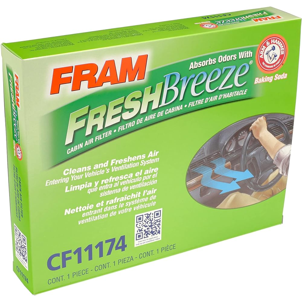 Fram CF11174 Fresh Breeze Cabin Air Filter Arm & Hammer