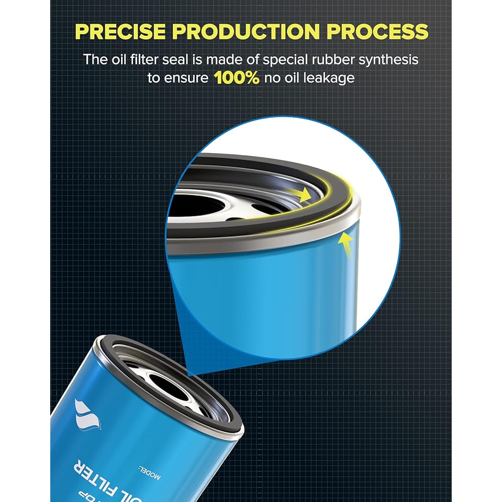 PHILTOP PH10575 Oil Filter F150 Silverado 1500 5.3L Tahoe 5.3L IMPALA 3.6L Explorer 3.5L Fusion 3.0L Expedition 10K Mile Changed 10K Mile Filter 1 Pack Pack