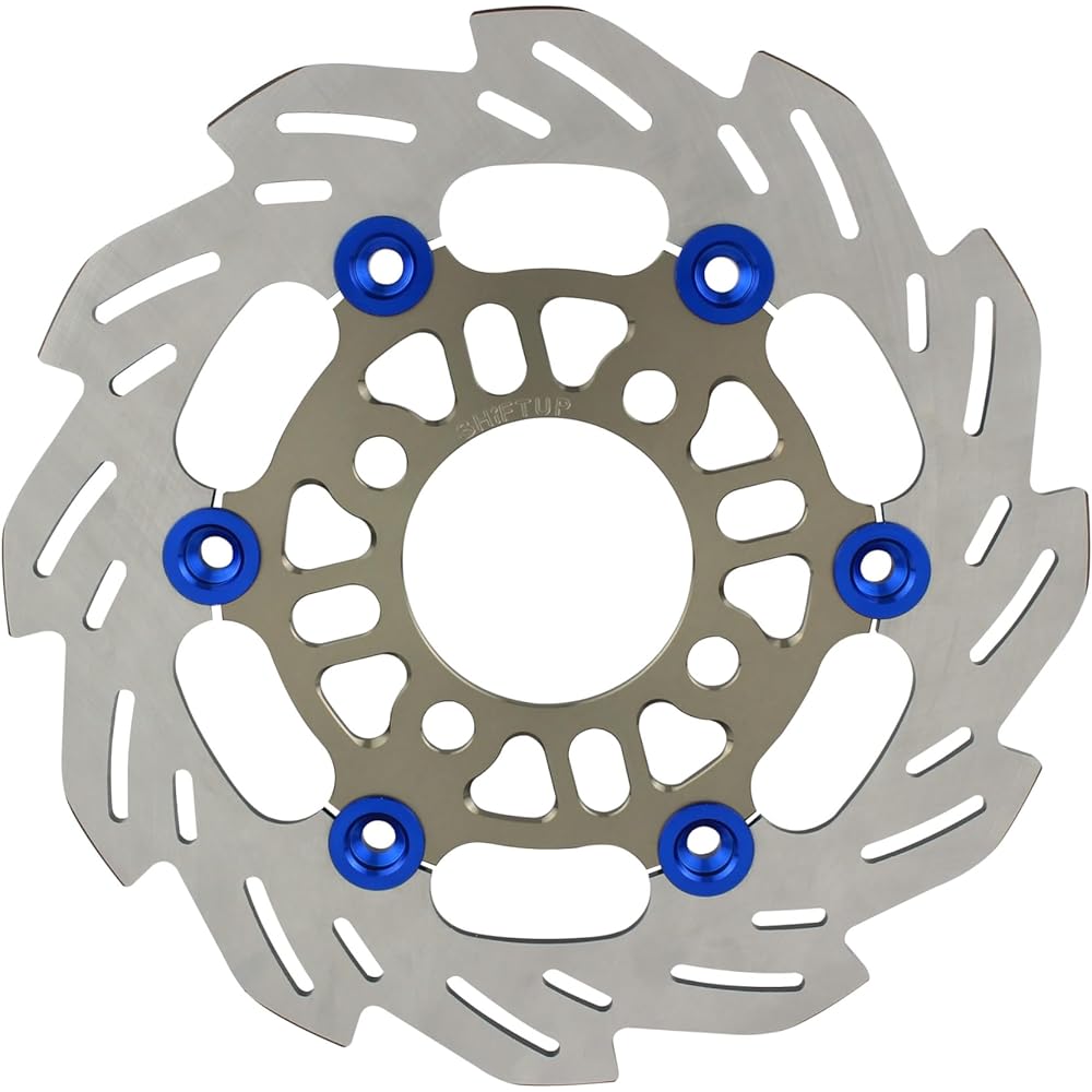 SHIFT UP Wave Floating Disc Rotor 220mm Front Titanium/Blue 260051-11
