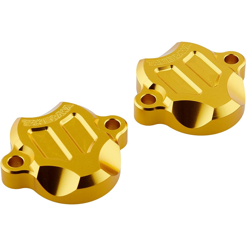 Special parts Takegawa machined aluminum tappet cover set gold (set of 2) Z125PRO/KSR110/KLX110 01-18-1047