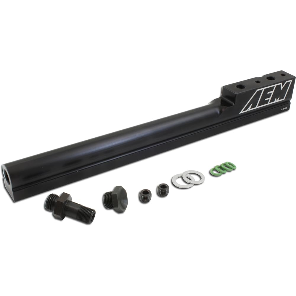 AEM 25-100BK Black Large-capacity fuel rail