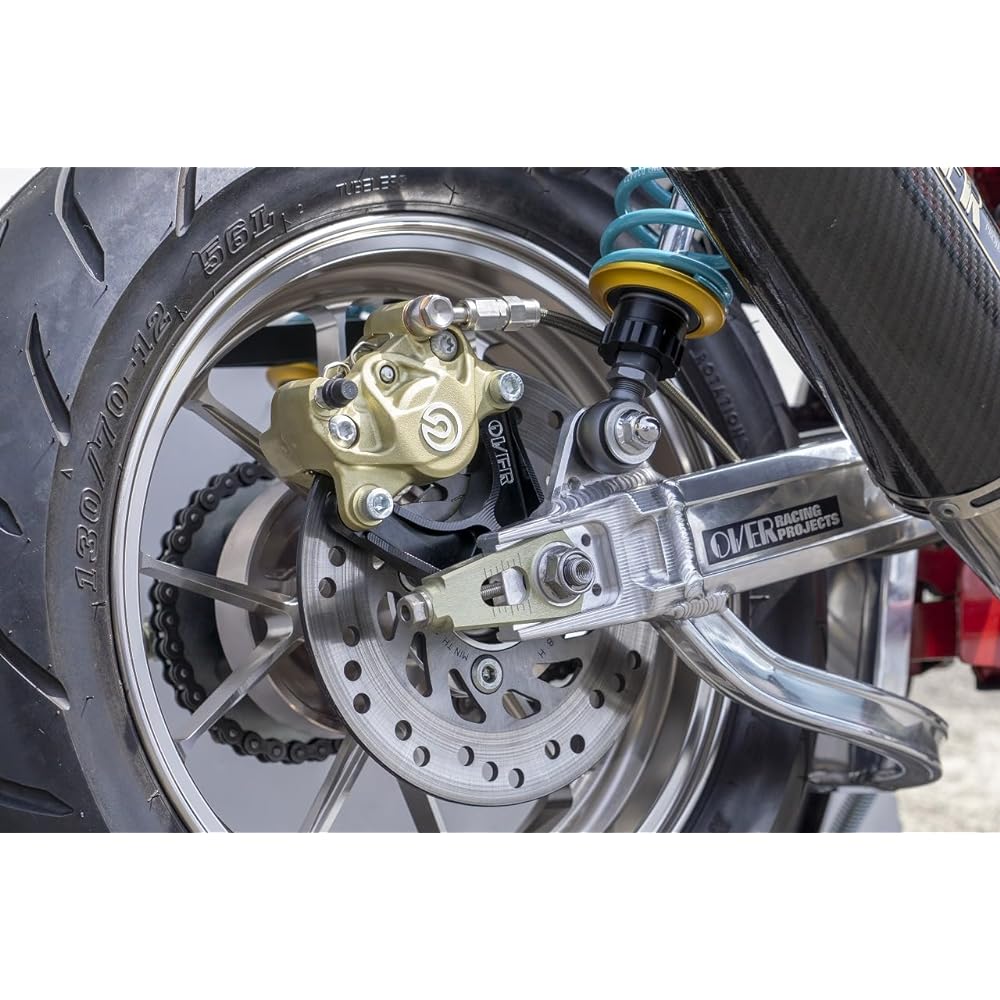 OVERRACING Rear Caliper Support for Brembo 2P (Crab) Up Mount (Upper Side) Silver MONKEY125 83-012-21