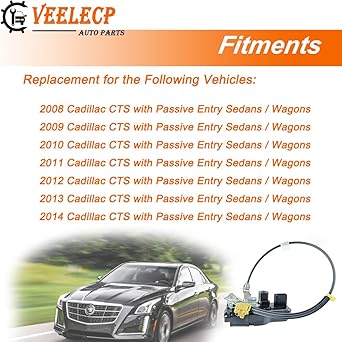 VEELECP Door lock actuator driver's seat side CTS 2008-2014 Sedan wagon extension Range remote entry 931-394