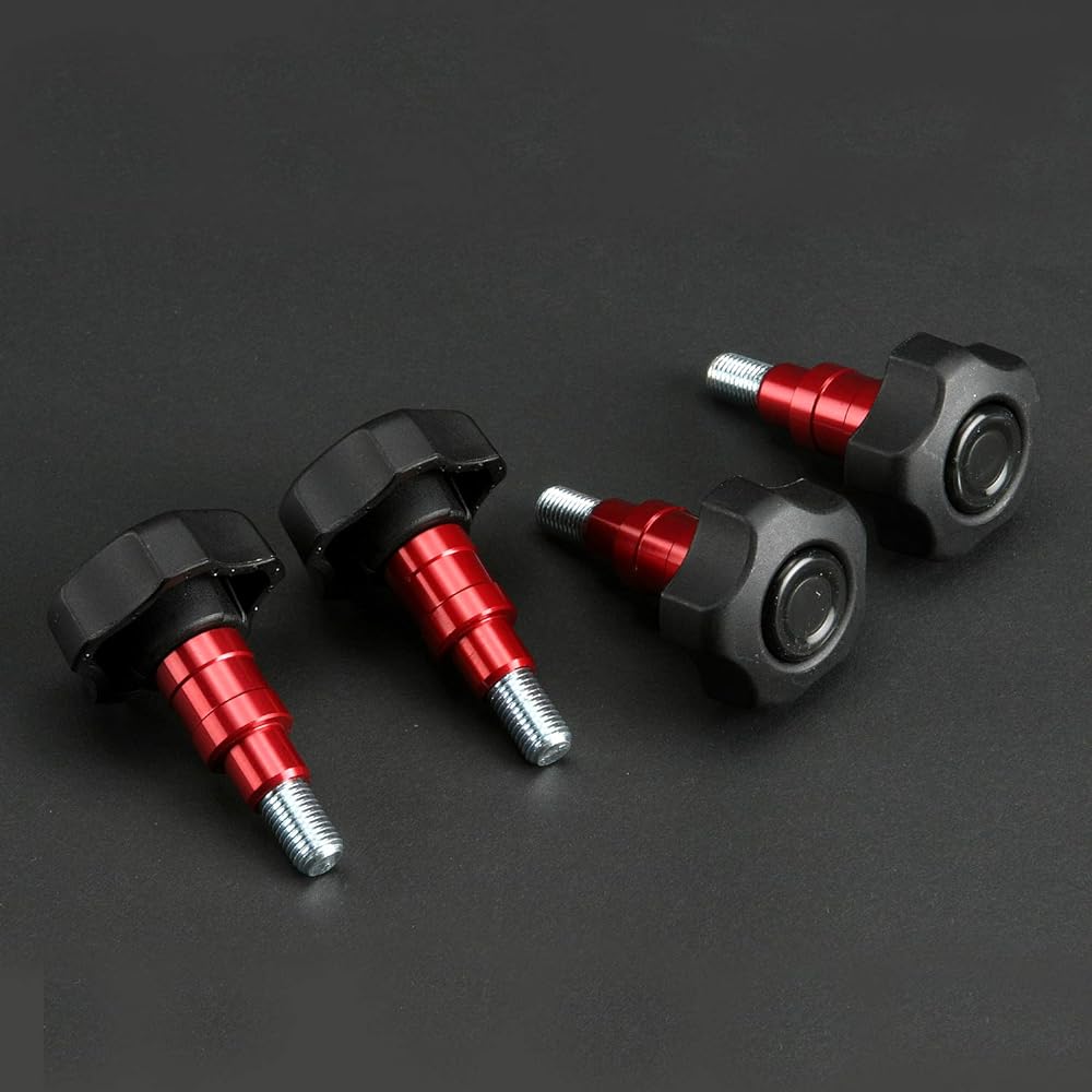 TGS Third Seat Detachable Bolt Kit Red Mitsubishi Delica D:5