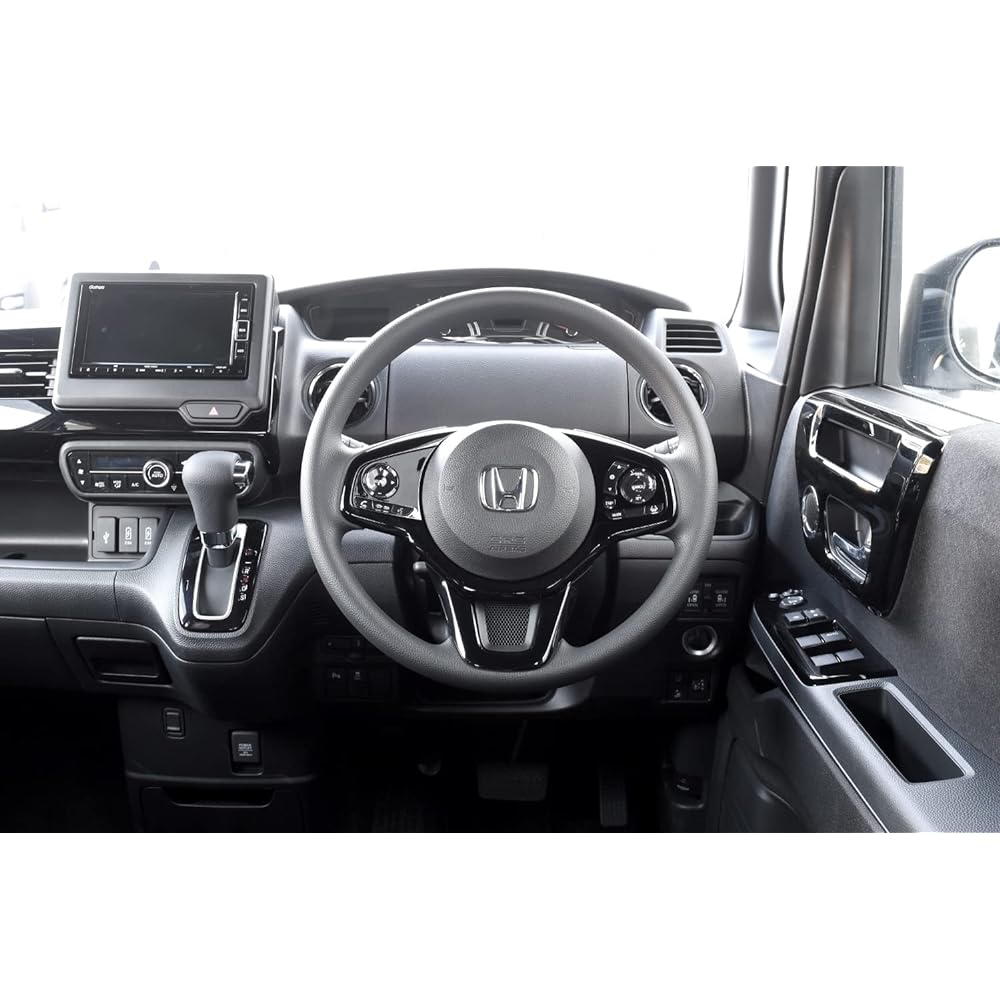 SecondStage Honda N-BOX (JF3/JF4) Steering Under Panel Piano Black H034BLK