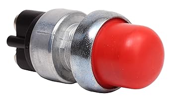 Fasteronix high durability push button instantaneous startup switch red Neophane cap