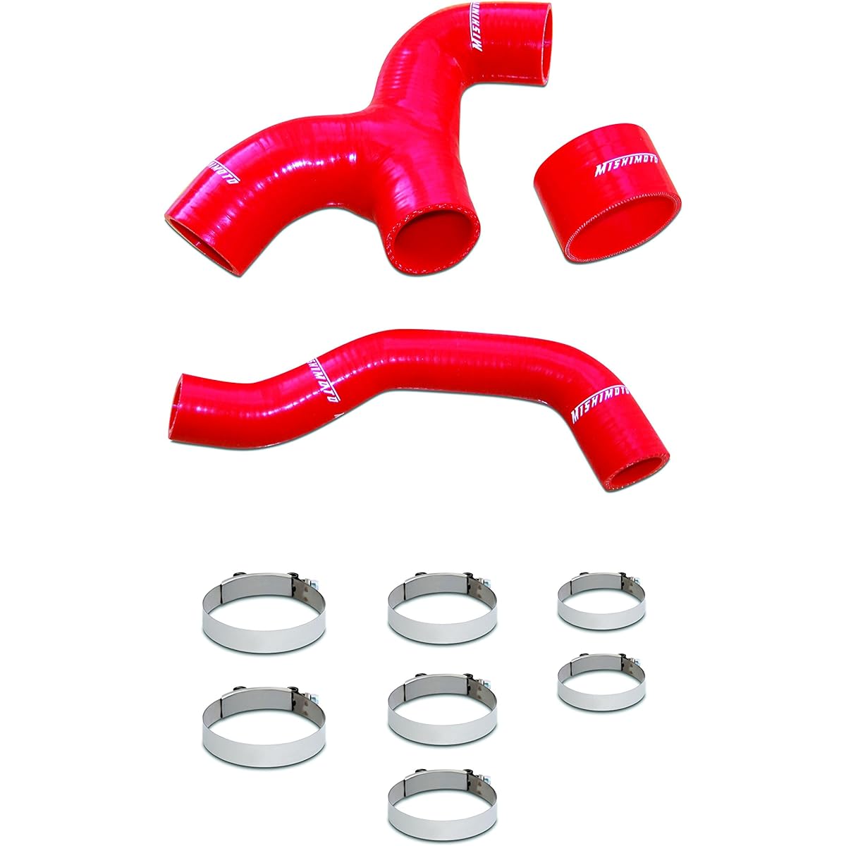 Mishimoto MMHOSE-SUB-INTRD Red Silicone Intercooler Hose for Subaru WRX by Mishimoto