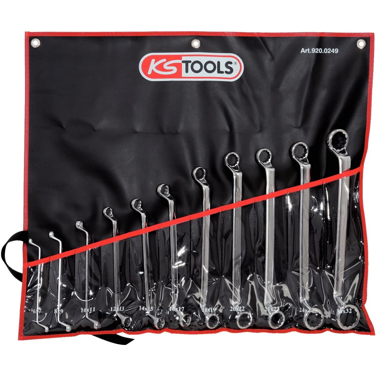 KS TOOLS ULTIMATEplus Double ring ended spanner set offset 8 pcs imperial 920.0280