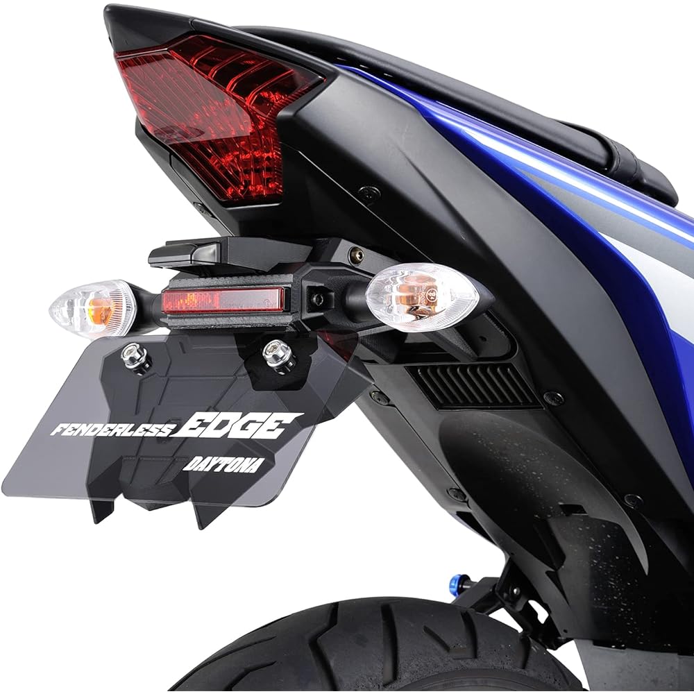 Daytona Motorcycle Fenderless YZF-R25/R3(15-18) etc. LED License Lamp & Reflector Included Fenderless EDGE 25765 Black