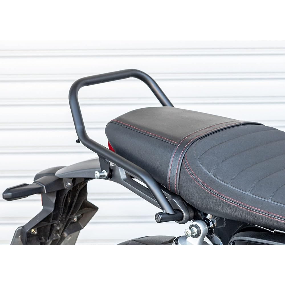 Kijima Motorcycle Bike Parts Tandem Grip with Loading Hook for GB350S Steel Matte Black Finish HONDA 210-553