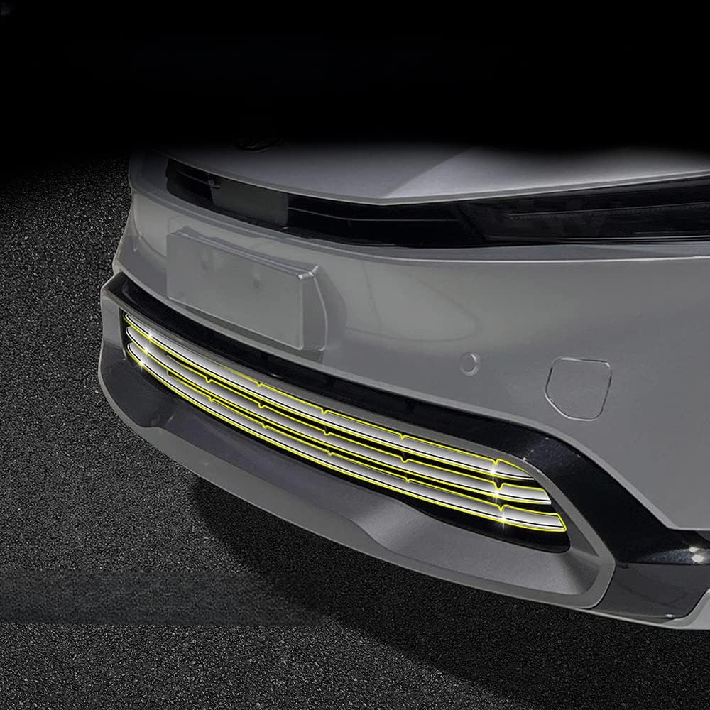 Venattu Toyota New Prius 60 Series 5th Generation Prius 60 ZVW60 ZVW65 MXWH60 MXWH65 (January 2023 - Present) Special Design Front Grille Garnish Plated Molle Bumper Grille Cover Grille Guard Front Bumper Stainless Steel Accessories Custom Exterior Parts