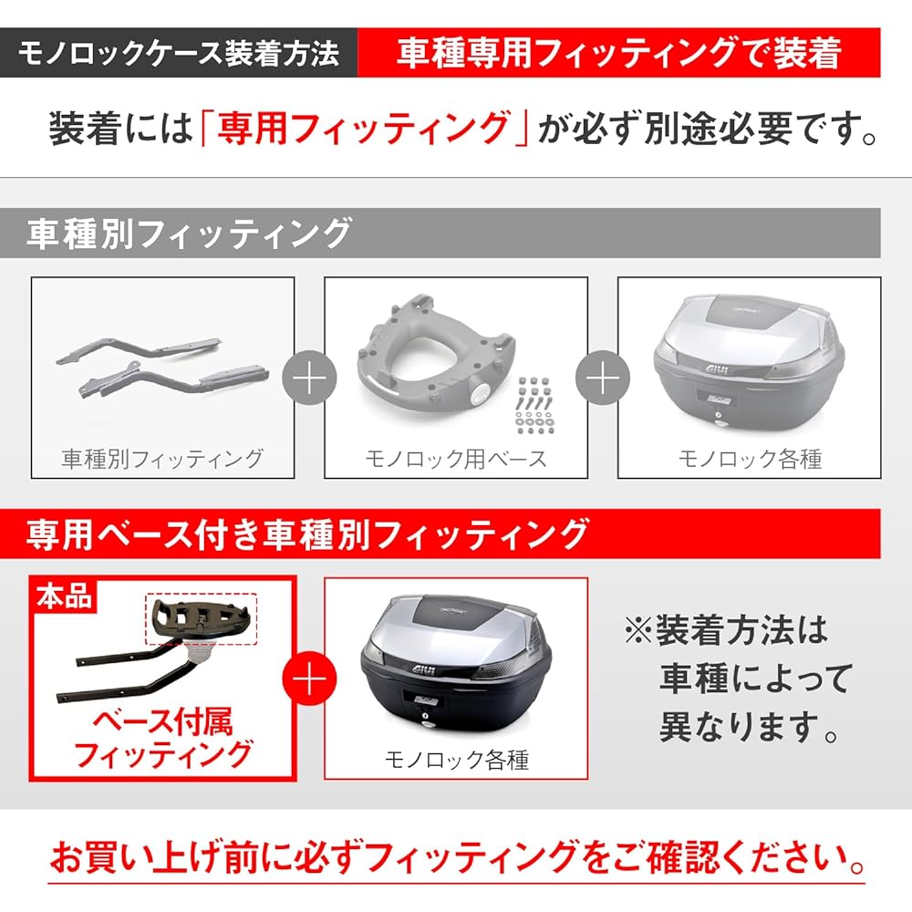 GIVI Motorcycle Base Plate Aluminum Monolock Case MM 90174