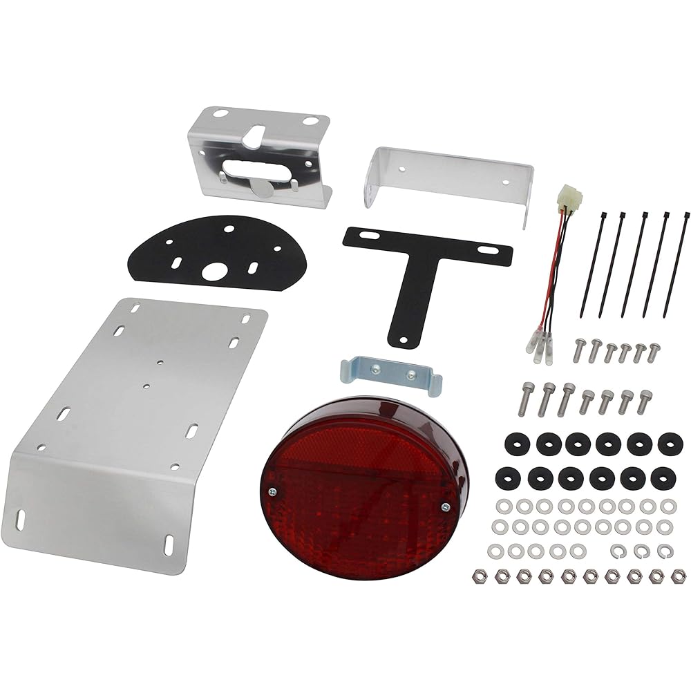 POSH Motorcycle Supplies Rear Fender Eliminator Kit Z2 Type ZEPHYR750/RS LED/Clear Lens 030090-LC