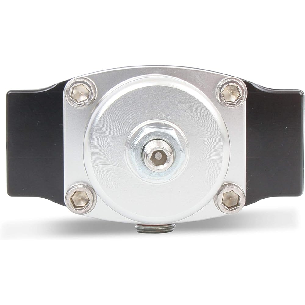 Holley 12-841 4.5-9 PSI Adjustable Bypass Billet Fuel Pressure Regulator 3/8 inch NTP Port Black