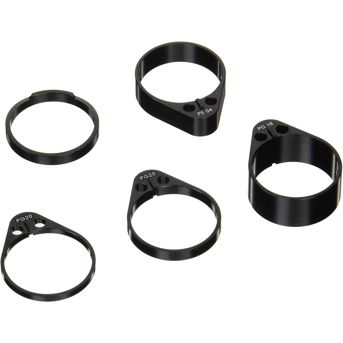 PRO VIBE Stem Spacer Set 1-1/4 1 top spacer (5mm) 4 bottom spacers (3/5/10/15mm) R20RYSS478X