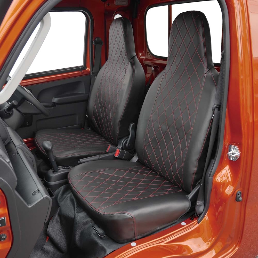 BONFORM Dedicated seat cover for each car model Diamond Quilt K2-1 For Hijet Jumbo (S500P/S510P) Red 4368-10RE