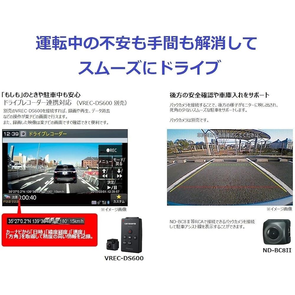 Pioneer Car Navigation AVIC-RZ302 7 inch 2D (180mm) RakuNavi One Seg DVD CD SD USB Carrozzeria