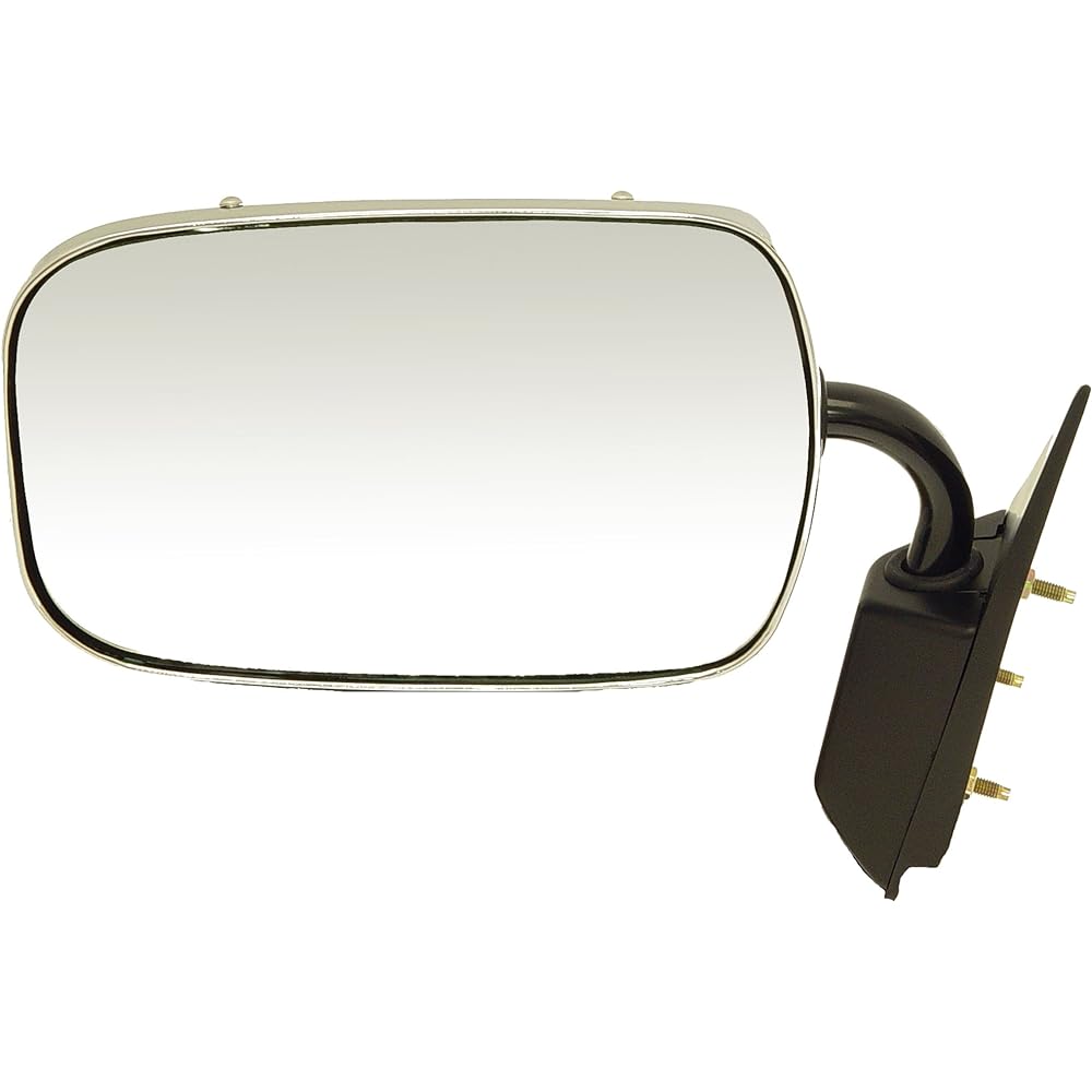 DORMAN 955-188 The passenger side side manual door mirror -Folding Chevrolet/GMC compatible Black and Chrome