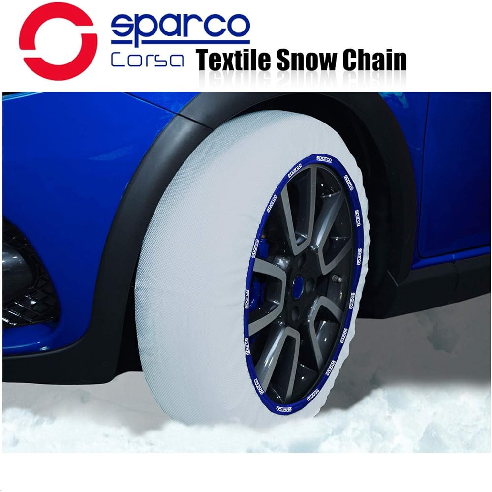 SPARCO Textile (cloth) Snow socks Snow chain L size Tire size: (275/35R19) Made in Euro CCD-SPT602-98