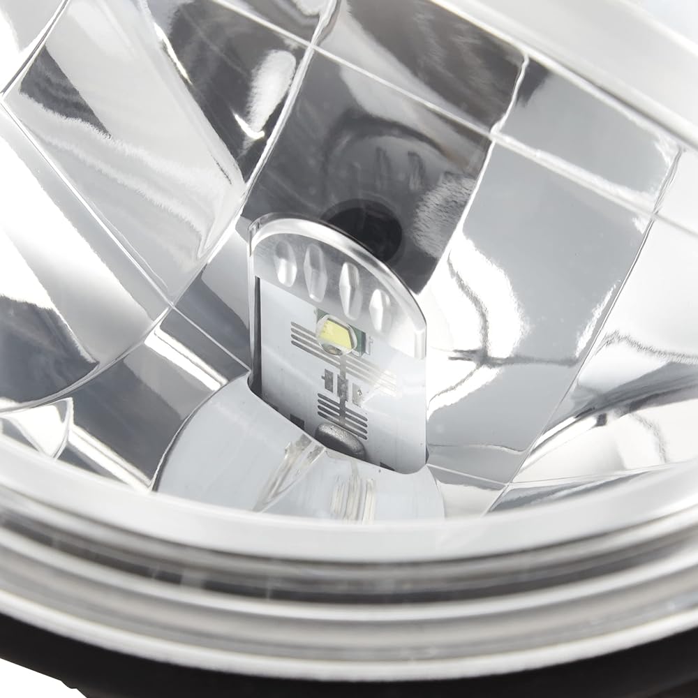 Kijima Motorcycle Bike Parts Headlight Unit for 6 Inch Bates (5-3/4 Inch) LED 12V10/6W Sportster Series 217-6142