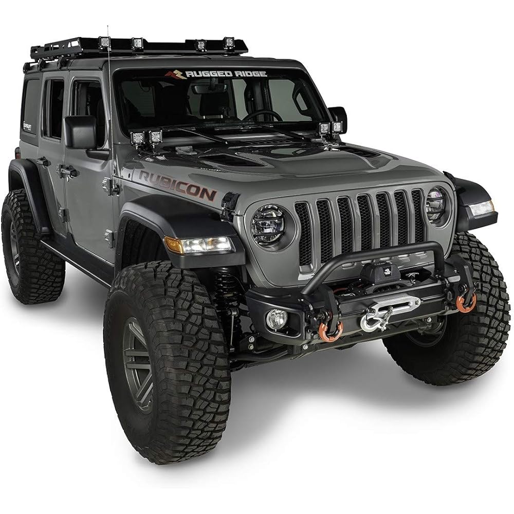 ARCUS Overlide Hoop Front Black JEEP JEEP JEP JL Woop 4 Door Unlimited 2018-2022 RuggedDridge Genuine