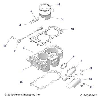 POLARIS RZR 4 -layer cylinder head gasket genuine OEM parts 5814693 1 piece