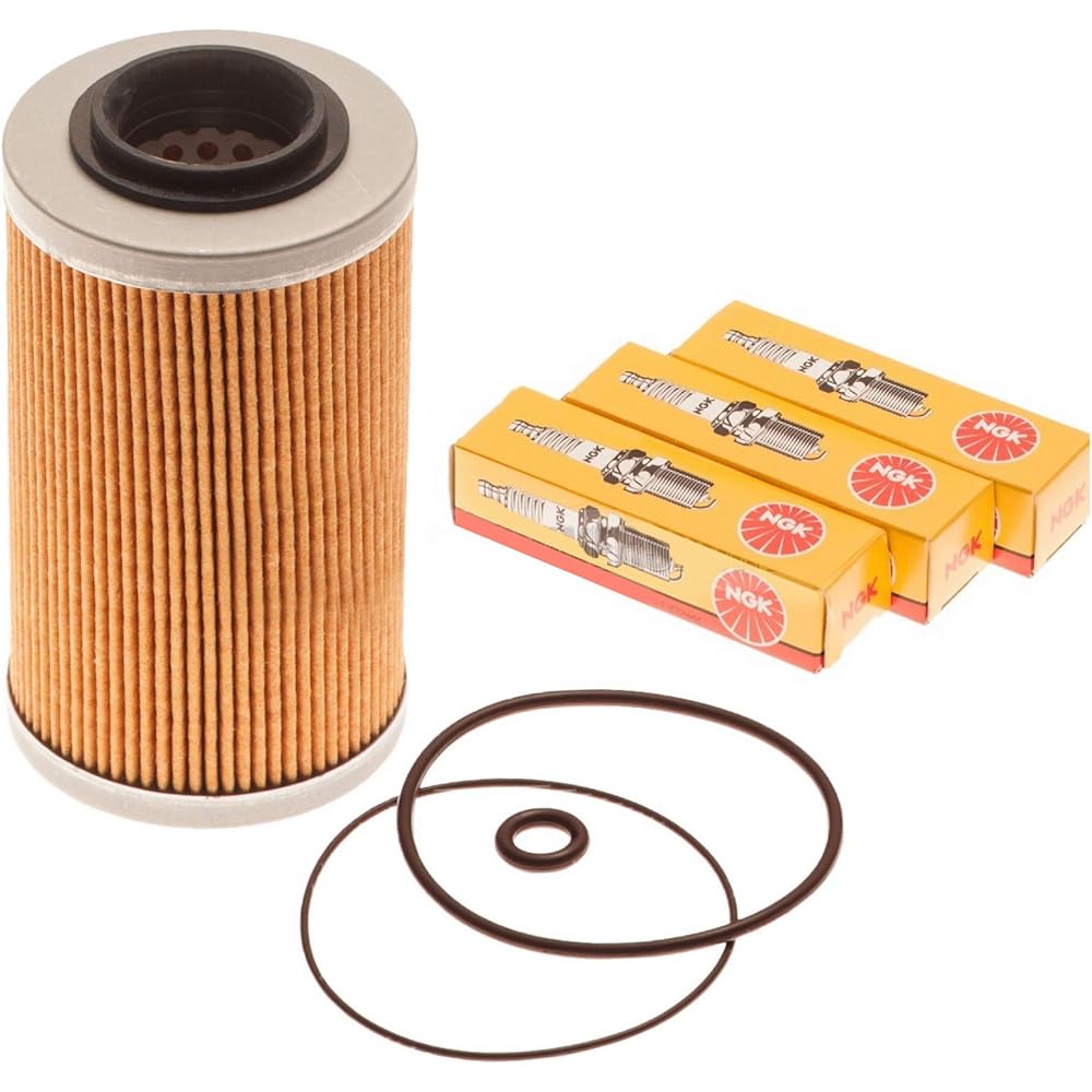 SEA Doo 4-TEC Maintenance Kit Oil Filter O-ring & NGK Spark Plug
