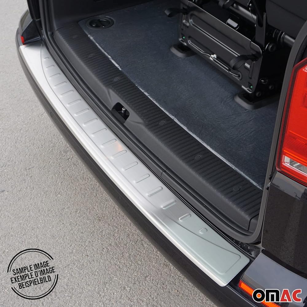 FIAT500 Chrome Rear Bumper Seaper Cover Guard Protet Trim Stainless Steel BRUSHED