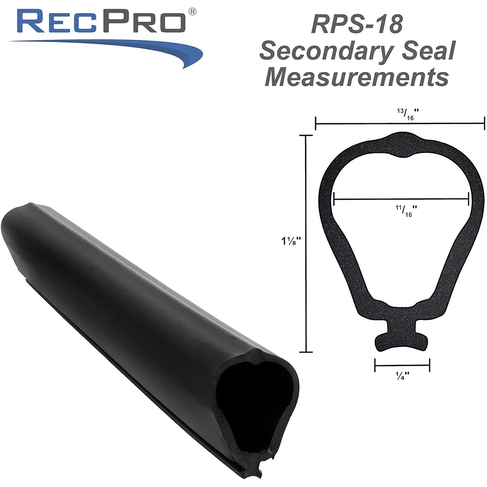 RECPRO RV Secondary Slide Insuler 3/4 inch bulb 1/4 inch slot Weather stripping (25 feet)