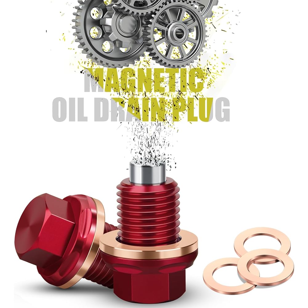 M12 x 1.5 magnetic oil drag 7075 Aluminum CNC craft crash washer for BMW Benz