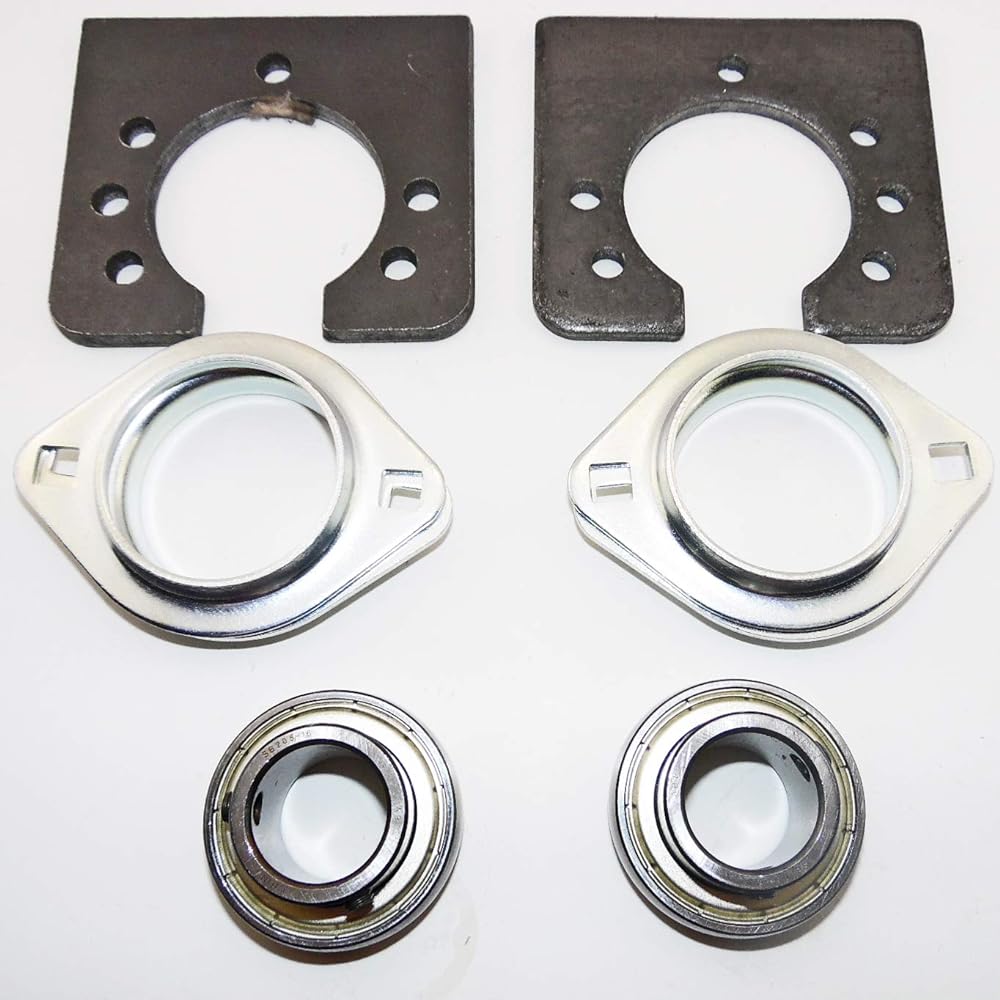 GO KART Mini Chopper 1 inch bearing kit -Bolt flange 2 with square hanger