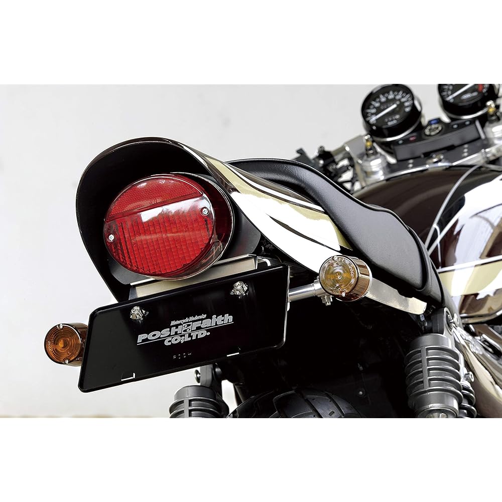 POSH Motorcycle Supplies Turn Signal Super Bike Type Vehicle Specific Set ZEPHYR1100/RS(-'00) ZEPHYR750/RS(-'00) ZEPHYR400(-'00) ZEPHYR400χ(-'00) ZRX400II(-'00) Buff Body/Orange