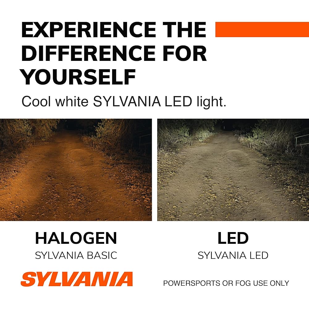 SYLVANIA H11 LED Power Sports Headlight Light bulb 2 -pack for off -road 2 packs