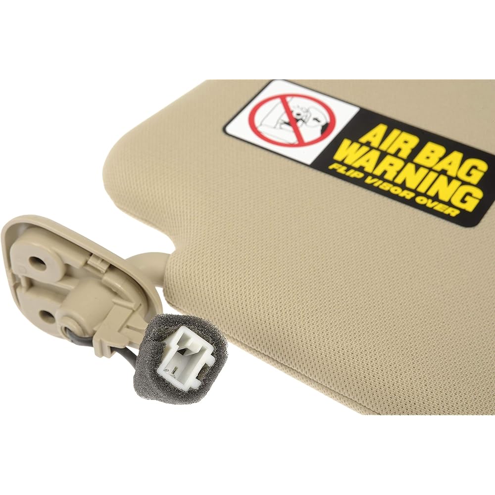Dorman 74212 Drivers Side Sun Visor Assembly for Select Hyundai Models, Beige
