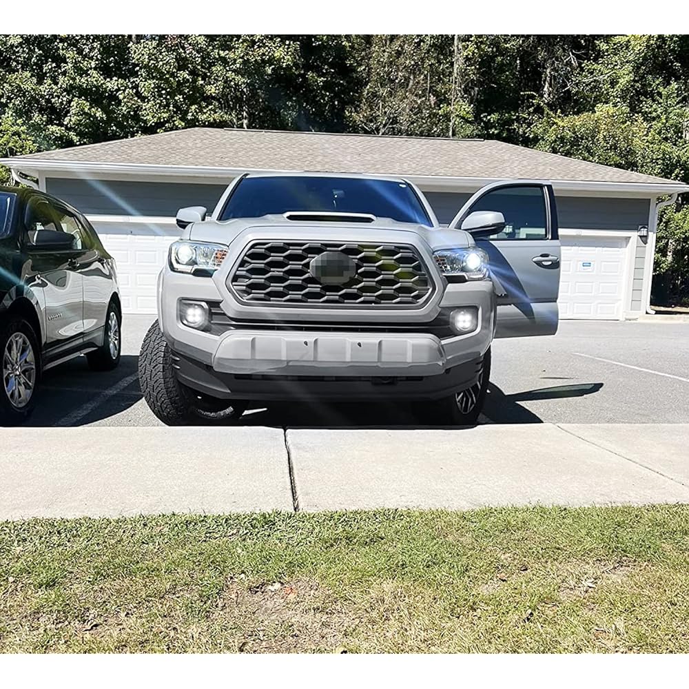 IJDMTOY Clear Lens 24w High Power LED Wide -angle SAE Frad Beam Fog Kit Mounting Bracket Built -in Toyota TACOMA TUNDRA 4Runner etc.