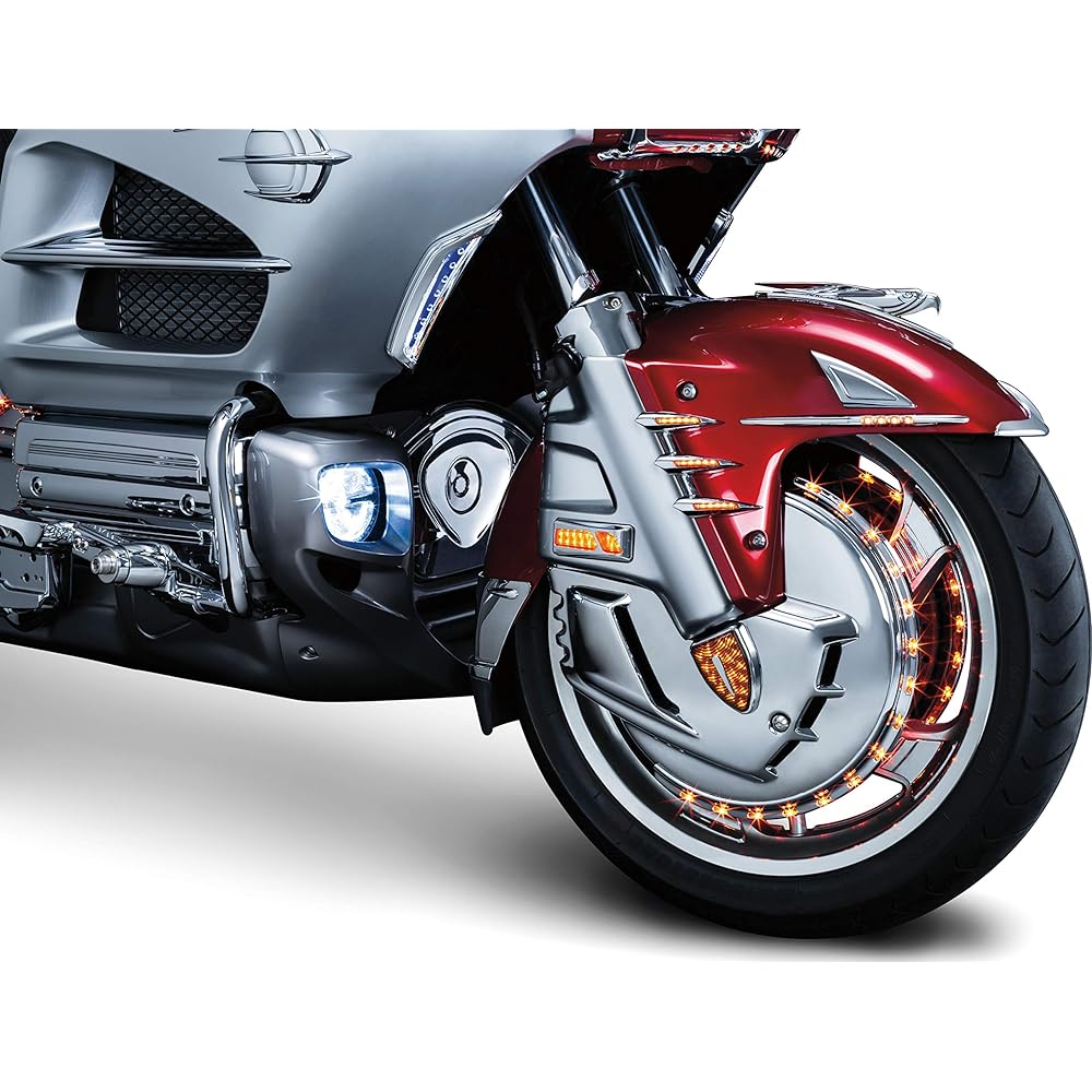 KURYAKYN 7333 Motorcycle Acent Accessory: Front Fender Deco Eagle Ornament Chrome