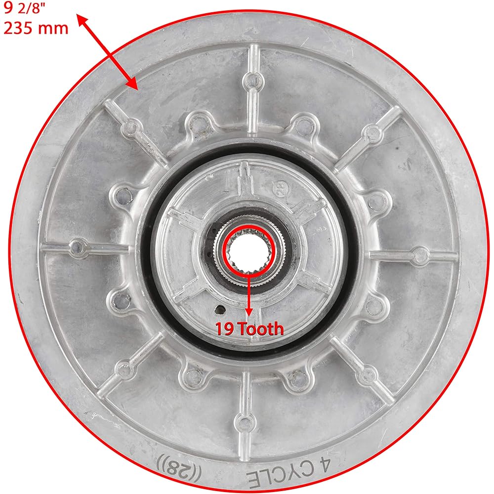 Caltric リアドリブンクラッチ 28度 EZGO EZ-GO 4サイクル TXT ST 1991-26301-G03に対応
