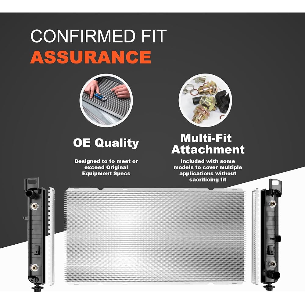 KLIMOTO radiator is Chevrolet/GMC Colorado Canyon 2004-2012 2.9L 2.9L L4 3.5L 3.7L L5 GM3010455 15199308 CU2707 RAD2707 DPI2707 DPI2707