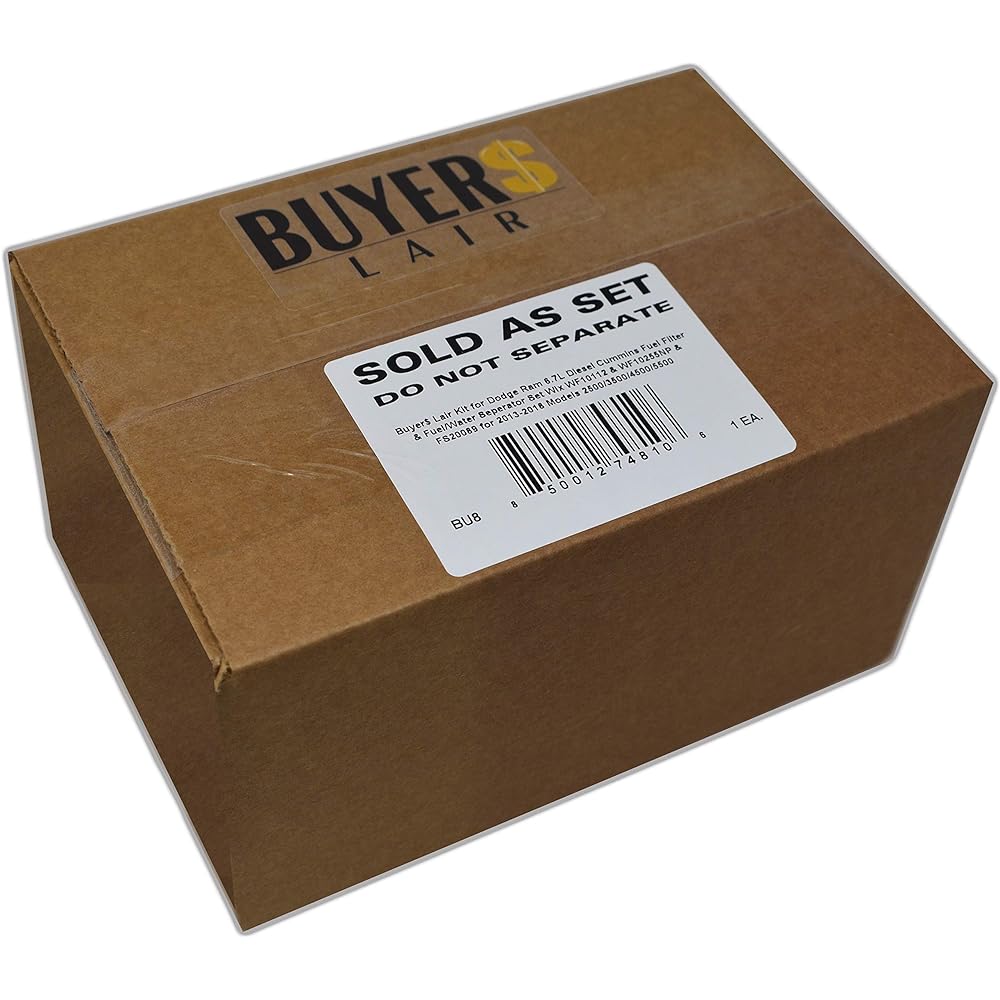 BUYER $ Dodge Lamb 6.7L Diesel Camins fuel filter & Water separator set WIX WF10112 & WF10255NP 2013- 2018 model 2500/3500/4500/5500