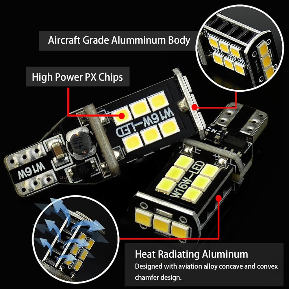 JDM ASTAR Super Bright 921 912 5730 Chipset LED Bulb for Backup Reverse Light Xenon White