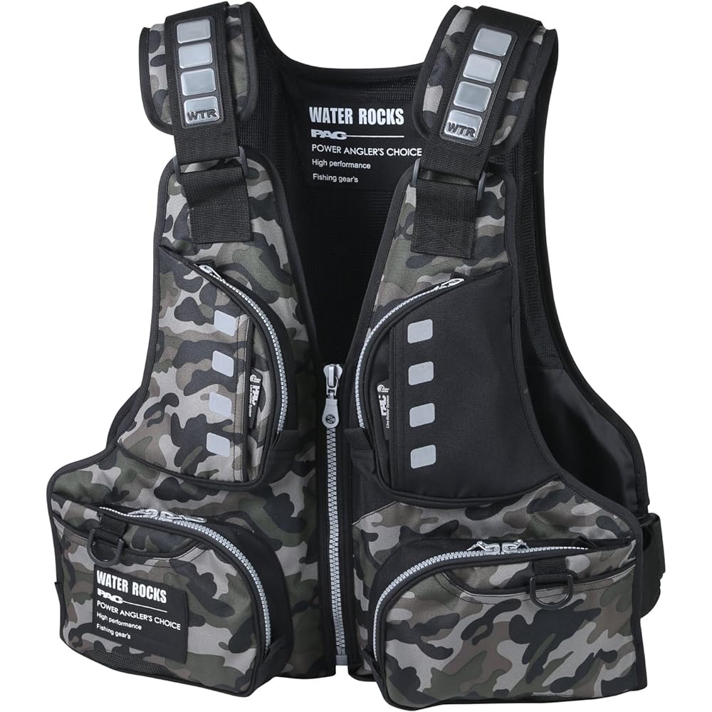 Mazume Water Rocks Standard Life Vest WRLV-3135-07 Camo F