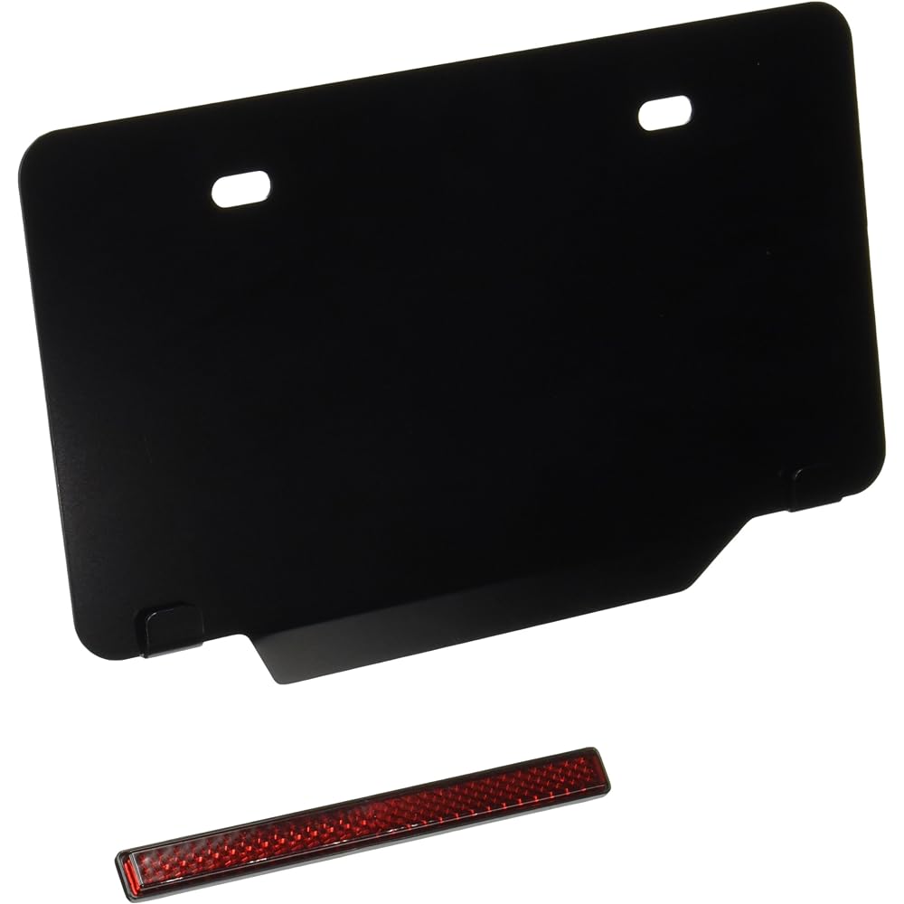 HURRICANE License Plate Base & Reflector W122 Black HA5794